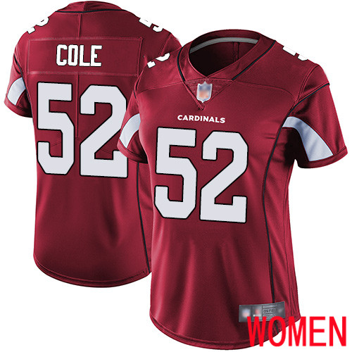 Arizona Cardinals Limited Red Women Mason Cole Home Jersey NFL Football 52 Vapor Untouchable